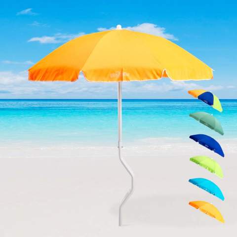 Strandparasol indraaibare grondpen 180 Cm Katoen Dioniso