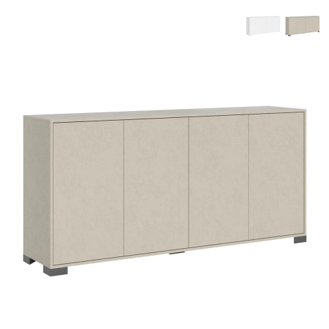 Moderne dressoir Lumina met 4 deuren voor woonkamer en salon 172x40x83 Aanbieding