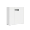 Hoge kast met 3 deuren met rookglas 103x35x110 modern design Riflesso Kortingen