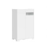 Hoge kast 2-deurs moderne ruimtebesparende dressoir 70x35x110 Riflesso Kortingen