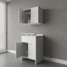 Wasruimtecombinatie met kast en hangkast met 2 deuren COMP 2 Negrari Aanbieding