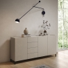 Moderne minimalistische dressoir met 3 deuren en 4 lades 174x40x84 Solaria Verkoop