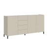 Moderne minimalistische dressoir met 3 deuren en 4 lades 174x40x84 Solaria Kortingen
