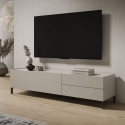 Minimalistisch TV-meubel met 1 vak en 2 lades woonkamer 160x42x40 Solaria Verkoop