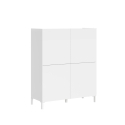 Ruimtebesparende hoge kast met 4 deuren, modern minimalistisch design 90x35x110 Solaria Kortingen