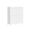 Ruimtebesparende hoge kast met 4 deuren, modern minimalistisch design 90x35x110 Solaria Kortingen