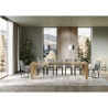 Uitschuifbare moderne tafel voor 16 personen 90x160-420 Spimbo Aanbod