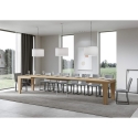 Uitschuifbare moderne tafel voor 16 personen 90x160-420 Spimbo Korting