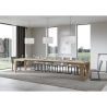 Uitschuifbare moderne tafel voor 16 personen 90x160-420 Spimbo Korting