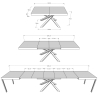 Uitschuifbare tafel urban modern design voor 18 personen 90×160-420 Volantis Prijs
