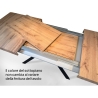 Uitschuifbare tafel urban modern design voor 18 personen 90×160-420 Volantis Afmetingen
