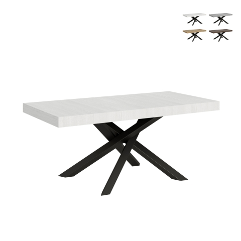 Uitschuifbare moderne eettafel voor 18 personen 90×180-440 Volantis Aanbieding