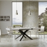 Uitschuifbare moderne eettafel voor 18 personen 90×180-440 Volantis Karakteristieken