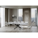 Uitschuifbare moderne eettafel voor 18 personen 90×180-440 Volantis Afmetingen