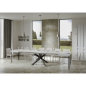 Uitschuifbare moderne eettafel voor 18 personen 90×180-440 Volantis Prijs