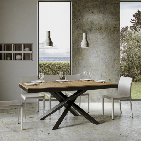 Uitschuifbare design tafel modern 90×160-264 Volantis Evolution Aanbieding