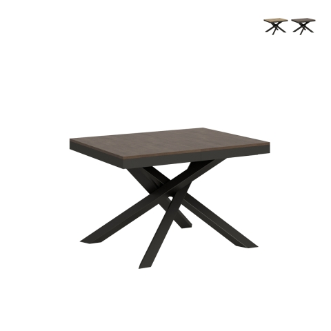 Uitschuifbare moderne eettafel voor woonkamer 90×120-380 Volantis Evolution Aanbieding