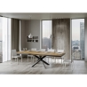 Uitschuifbare eettafel modern industrieel design 90×160-420 Volantis Evolution Korting