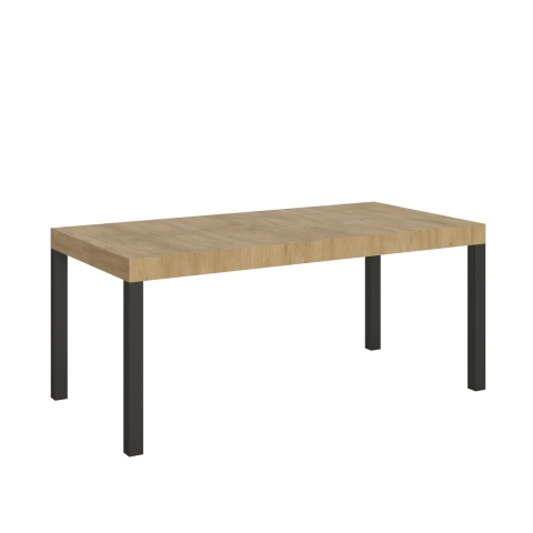 Industriële uitschuifbare tafel metaal hout voor 18 personen 90×180-440 Everyday Aanbieding