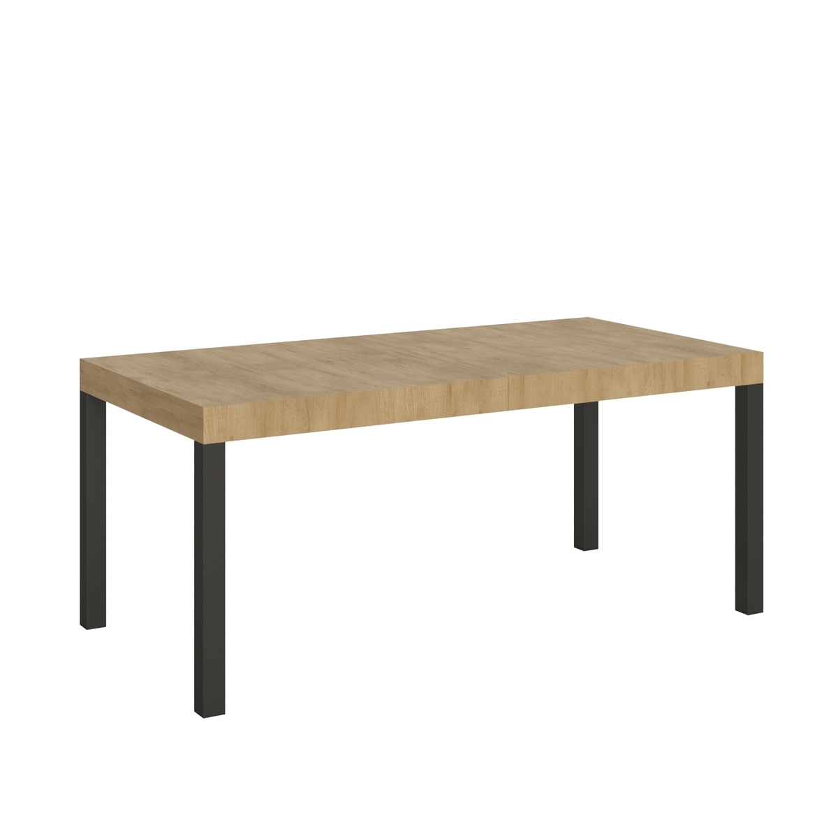 Industriële uitschuifbare tafel metaal hout voor 18 personen 90×180-440 Everyday Aanbieding