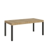 Industriële uitschuifbare tafel metaal hout voor 18 personen 90×180-440 Everyday Aanbieding