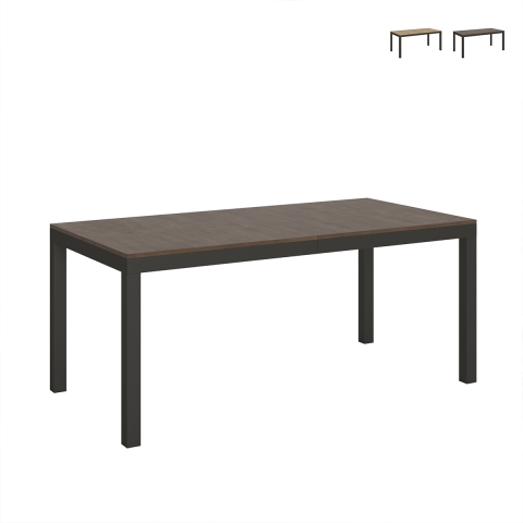 Uitschuifbare industriële minimalistische tafel hout metaal 90×180-440 Everyday Evolution Aanbieding
