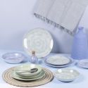 Spring City 18-delige servies set in natuurlijk porselein design Verkoop