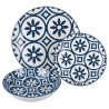 Servies set 18-delig met mediterraan design van porselein Paxos Aanbod