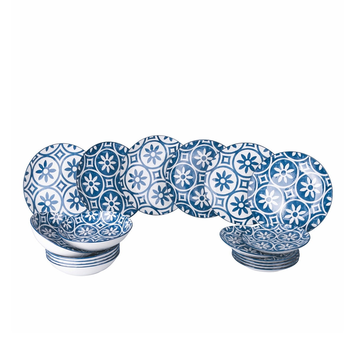 Servies set 18-delig met mediterraan design van porselein Paxos Aanbieding Servies set 18-delig met mediterraan design van porselein Paxos Aanbieding