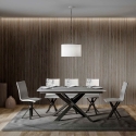 Moderne uitschuifbare tafel voor 10 personen 90×160-220 Ganty Verkoop