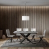 Moderne uitschuifbare tafel voor 10 personen 90×160-220 Ganty Verkoop