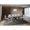 Moderne uitschuifbare tafel voor 10 personen 90×160-220 Ganty Voorraad