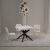 Moderne uitschuifbare vierkante tafel 90×90-194 Clerk Verkoop