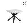 Moderne uitschuifbare vierkante tafel 90×90-194 Clerk Aanbieding