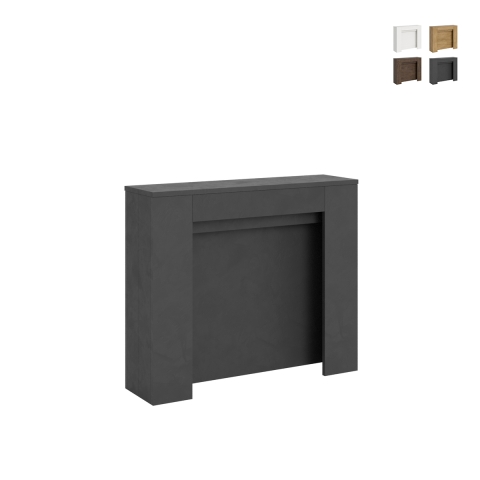 Uitschuifbare console tafel voor eetkamer-ingang, geschikt voor 10 personen, 90×25-211 Kiba Aanbieding