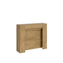 Uitschuifbare console tafel voor eetkamer-ingang, geschikt voor 10 personen, 90×25-211 Kiba 
