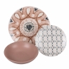Servies set borden 18-delig porselein boho Bohemien stijl Korting