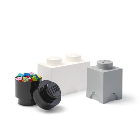 Set van 3 opbergdozen wit, zwart, grijs LEGO Storage Brick Multi Pack Aanbieding