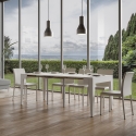 Uitschuifbare console minimalistisch design voor 10 personen 90x42-198 Isotta Small Karakteristieken