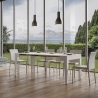 Uitschuifbare console minimalistisch design voor 10 personen 90x42-198 Isotta Small Karakteristieken