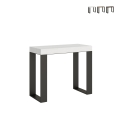 Uitschuifbare console tafel met industrieel design, minimaal ontwerp 90x40-196 Tecno Small Aanbieding