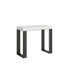 Uitschuifbare console tafel met industrieel design, minimaal ontwerp 90x40-196 Tecno Small Voorraad