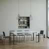 Uitschuifbare console tafel met industrieel design, minimaal ontwerp 90x40-196 Tecno Small Keuze