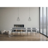 Uitschuifbare console tafel voor 14 personen, minimalistisch design, keuken 90x40-300 Tecno Voorraad