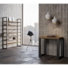 Uitschuifbare eettafel van hout Tecno Libra 90x45-90 cm Aanbod