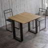 Uitschuifbare eettafel van hout Tecno Libra 90x45-90 cm Korting