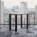 Uitschuifbare eettafel van hout Tecno Libra 90x45-90 cm Kortingen