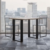 Uitschuifbare eettafel van hout Tecno Libra 90x45-90 cm Kortingen