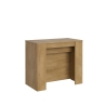 Uitschuifbare console tafel natuurlijk hout compact design 90x48-296 Venus Verkoop