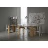 Uitschuifbare console tafel natuurlijk hout compact design 90x48-296 Venus Aanbod